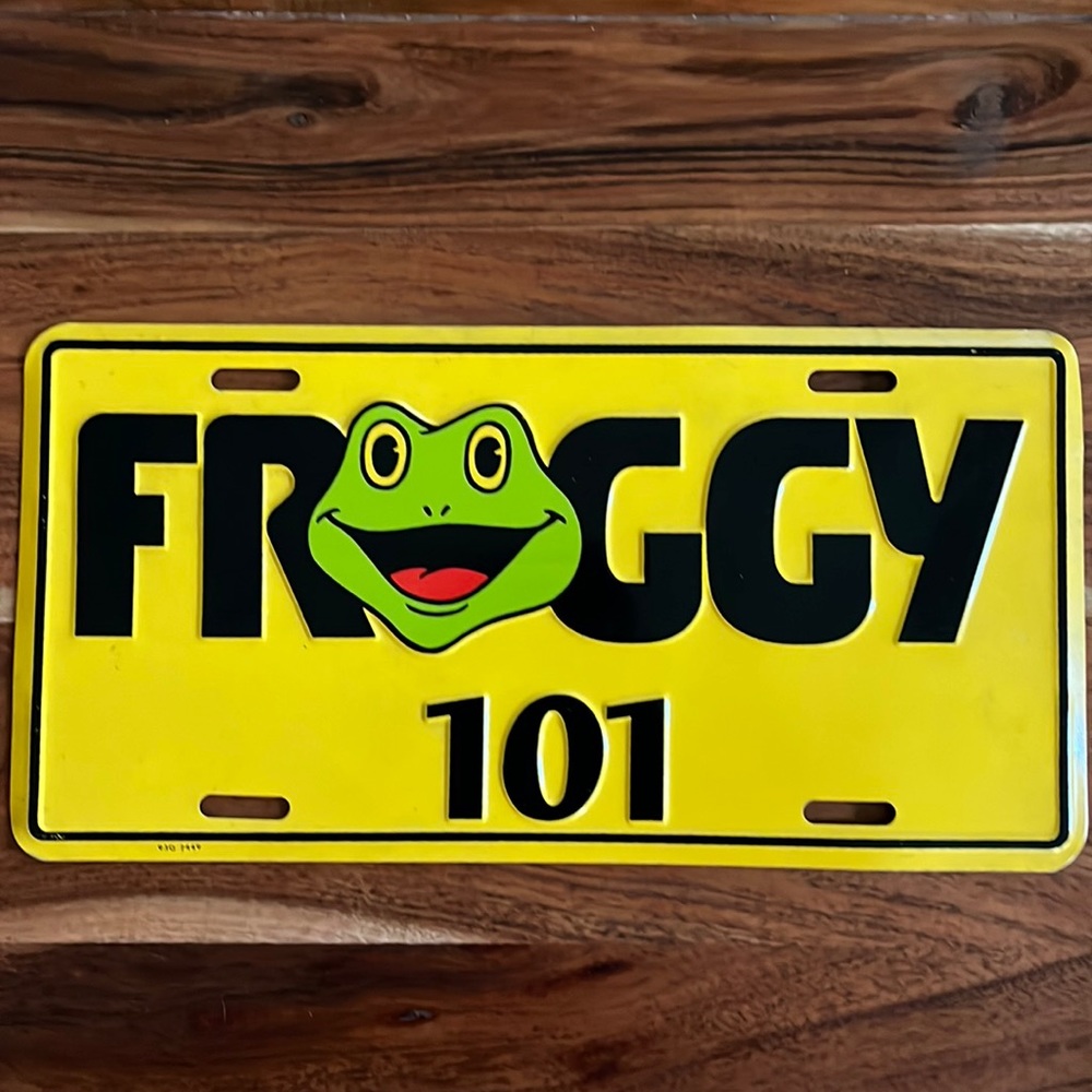 THE OFFICE • FROGGY 101 LICENSE PLATE